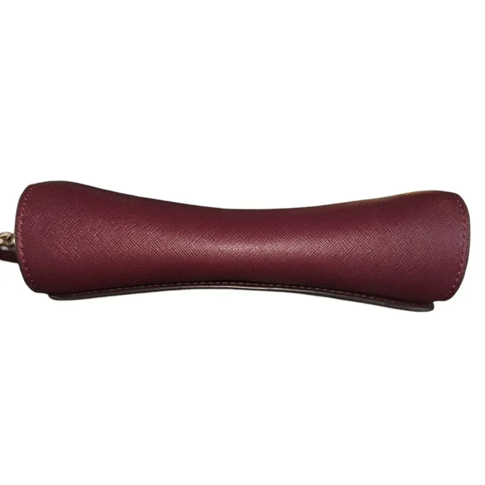 Kate Spade Cameron Small Flap Leather Burgundy Crossbody Bag